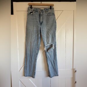 Abercrombie & Fitch The Ankle Straight Ultra High Rise 6 Long (28 Long)